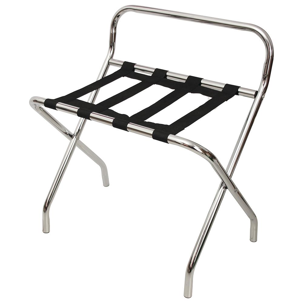 Chrome Luggage Stand - STAR LINEN UK