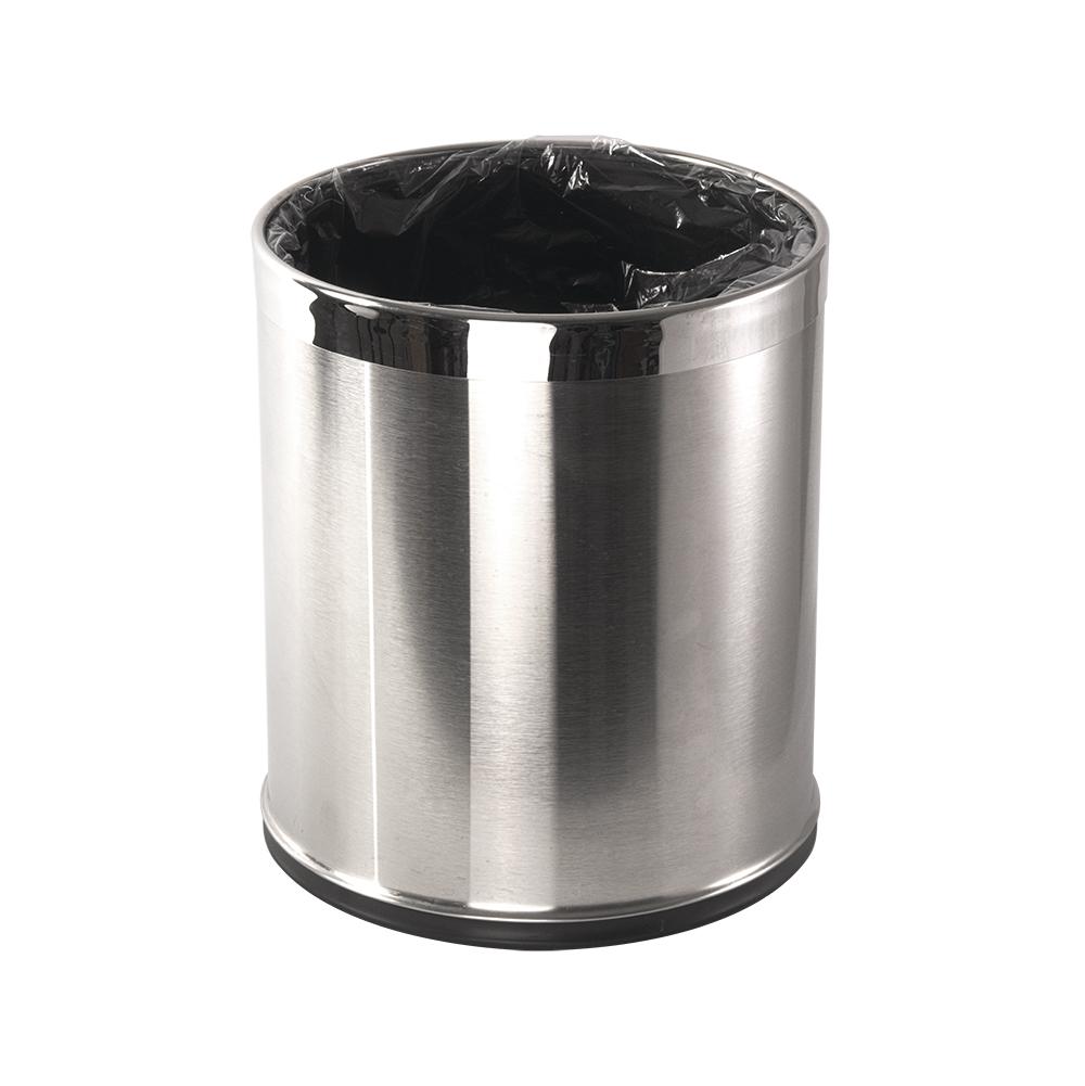 Brushed Stainless Steel Bin - STAR LINEN UK