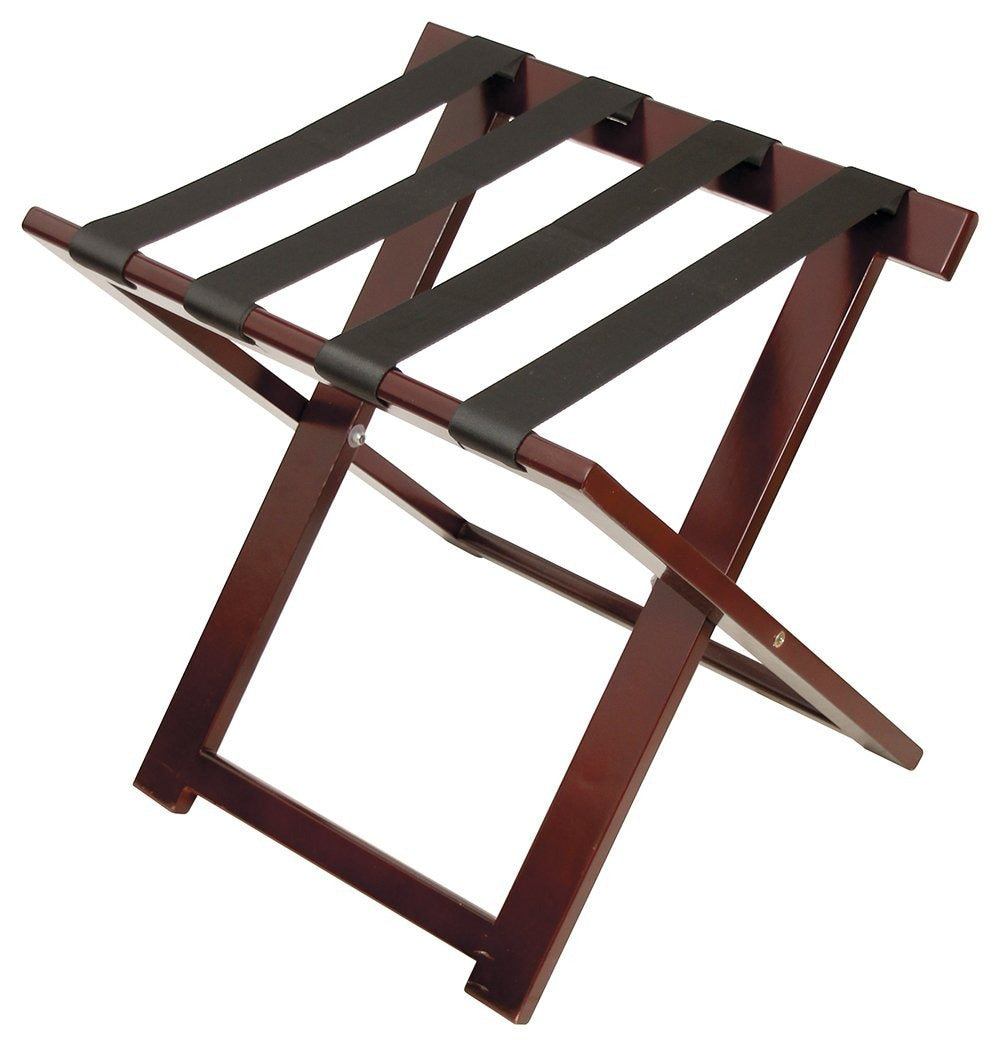 Dark Oak Luggage Stand - STAR LINEN UK