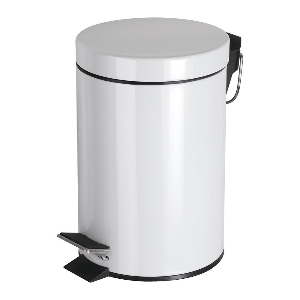 White Pedal Bin - STAR LINEN UK