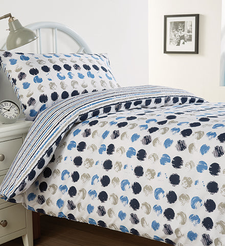 Harrow Blue Double Bedding Set
