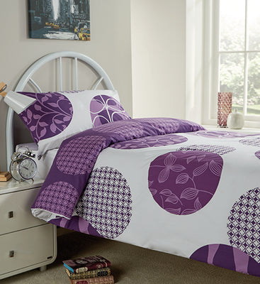 Woodland Purple Single Bedding Set