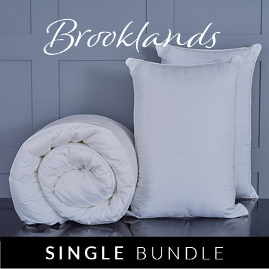 Brooklands Pillows and Single Duvet Bundle