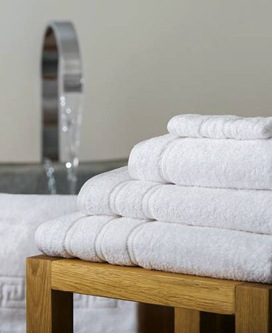 Atlas White Towels - STAR LINEN UK