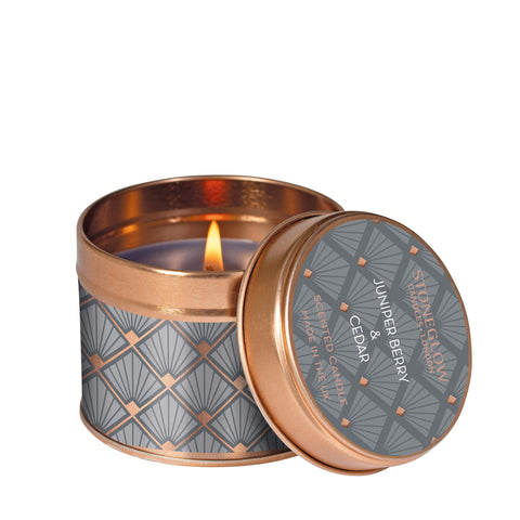 Stoneglow Juniper Berry and Cedar Reed Candle Tin